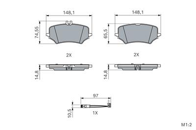 BOSCH 0 986 460 255 Číslo výrobce: BP2953.