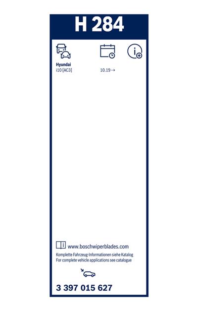 BOSCH 3 397 015 627 Číslo výrobce: H 284. EAN: 4047023059437.