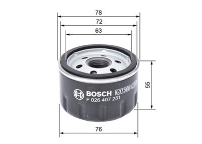BOSCH F 026 407 251 Číslo výrobce: P 7251. EAN: 4047026224634.