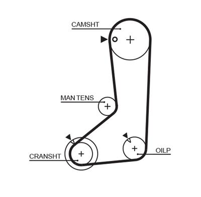 GATES 5254XS Číslo výrobce: 8597-15254. EAN: 5412571007459.