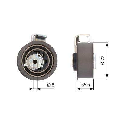 GATES T43021 Číslo výrobce: 7784-21021. EAN: 5414465391286.