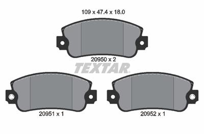 TEXTAR 2095006 Číslo výrobce: 20950. EAN: 4019722072260.