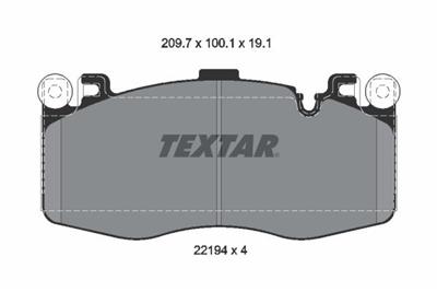 TEXTAR 2219401 Číslo výrobce: 22194. EAN: 4019722543715.