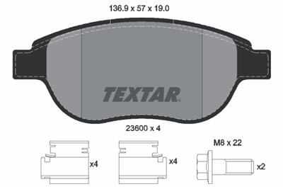 TEXTAR 2360001 Číslo výrobce: 23600. EAN: 4019722246111.