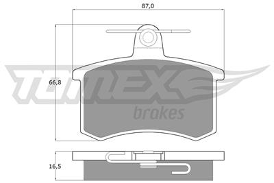 TOMEX Brakes TX 10-62 Číslo výrobce: 10-62. EAN: 5906485550885.