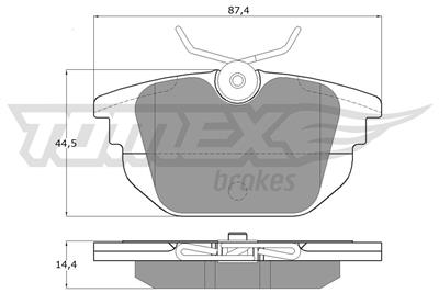 TOMEX Brakes TX 12-43 Číslo výrobce: 12-43. EAN: 5906485553428.