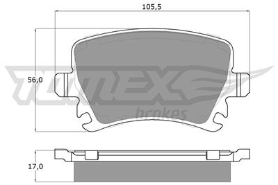 TOMEX Brakes TX 13-95 Číslo výrobce: 13-95. EAN: 5906485556566.
