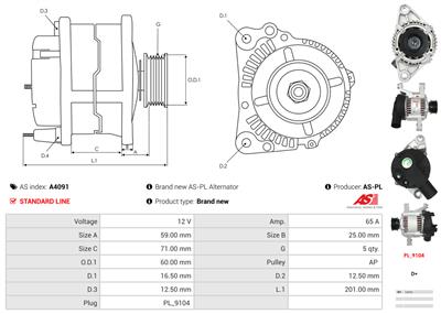 AS-PL A4091 EAN: 5901259454116.