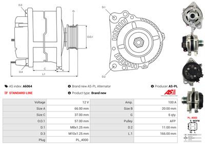AS-PL A6064 EAN: 5901259469387.