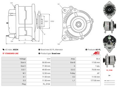 AS-PL A9234 EAN: 5902129037385.