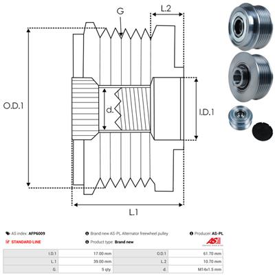 AS-PL AFP6009 EAN: 5901259439182.