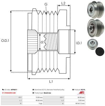 AS-PL AFP6011 EAN: 5901259439205.