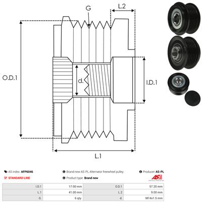 AS-PL AFP6046 EAN: 5902129016878.