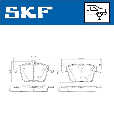 SKF VKBP 90013 Číslo výrobce: 25009. EAN: 7316581296163.