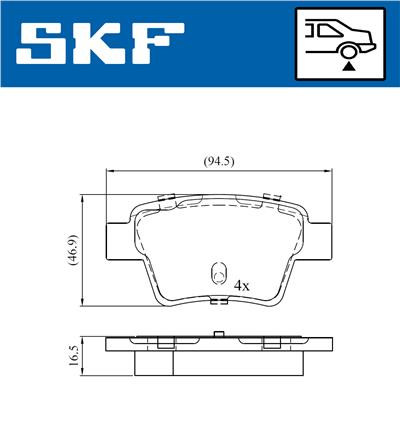 SKF VKBP 90172 Číslo výrobce: 24150. EAN: 7316581298709.