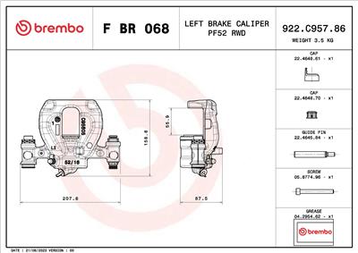 BREMBO F BR 068