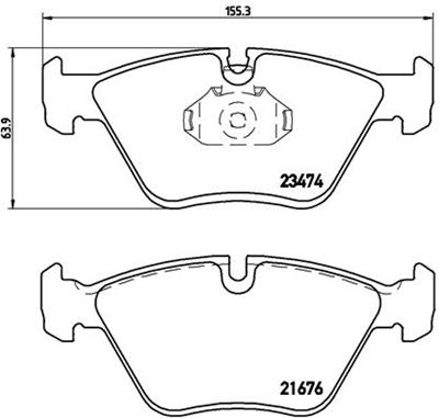 BREMBO P 06 042 Číslo výrobce: 23474. EAN: 8020584059906.