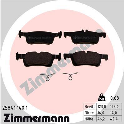 ZIMMERMANN 25841.140.1 Číslo výrobce: 25968. EAN: 4250238781202.