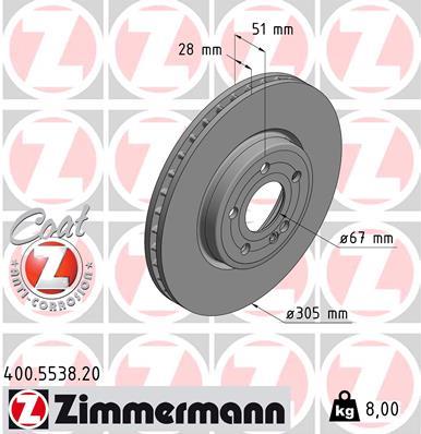ZIMMERMANN 400.5538.20 EAN: 4250238780618.