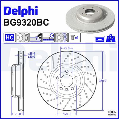 DELPHI BG9320BC EAN: 5012759612958.