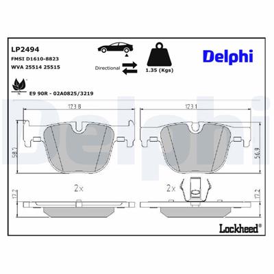 DELPHI LP2494 EAN: 5012759503089.