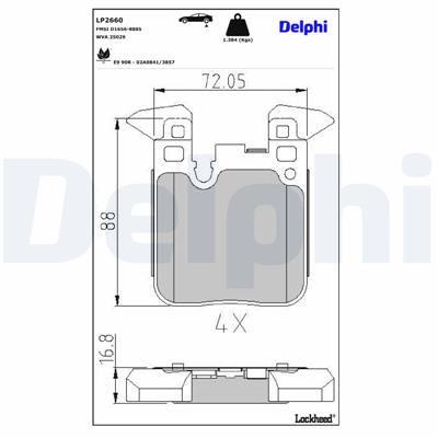 DELPHI LP2660 EAN: 5012759507469.