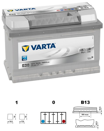 Baterie VARTA SILVER dynamic 74Ah