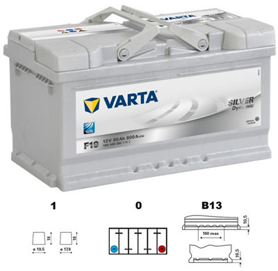 Baterie VARTA SILVER dynamic 85Ah