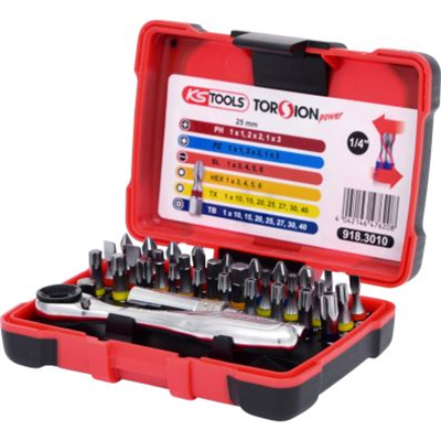 KS TOOLS 918.3010 sada, skrutkovac-nadstavec(Bits)
