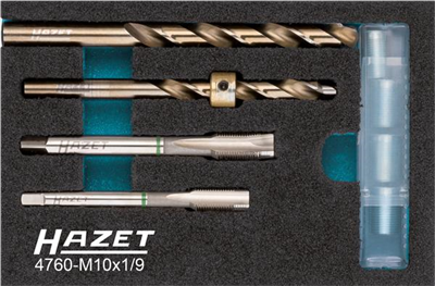 HAZET 4760-M10X1/9 Sada zavitnikov, zeraviaca sviecka