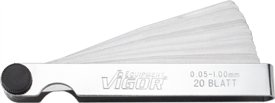 VIGOR V1714 Sada merných plátkov, rozmer medzery