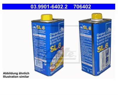 Brzdová kapalina ATE SL.6 DOT 4 ESP/ASR - 5L