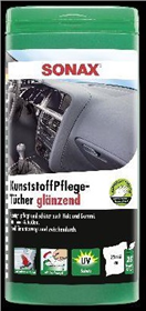 Sonax 04121000 Vlhčené ubrousky na plasty - 25ks