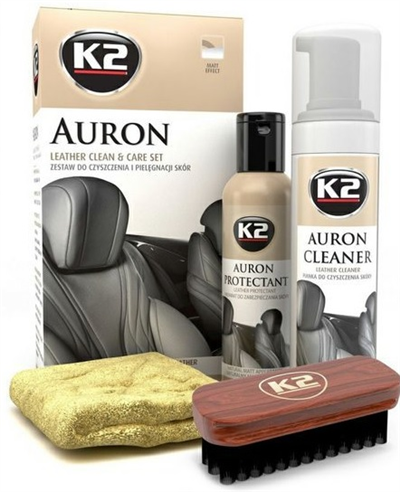 AURON LEATHER CLEAN & CARE SET - čistící sada k čištění kůže
