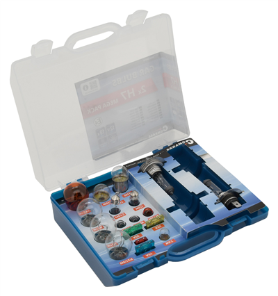 ŽÁROVKY SERVISNÍ BOX 12 V MEGA PACK H4+H4+POJISTKY