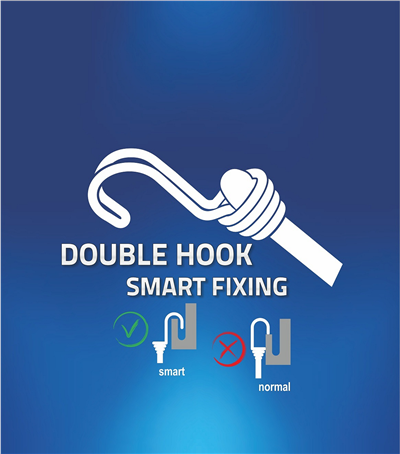 UPÍNAČ PRUŽNÝ DOUBLE HOOK 10 mm/80 cm, TÜV/GS