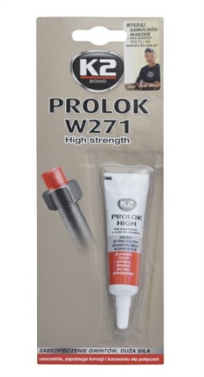PROLOK HIGH TYPE 271 - 6 ml - fixátor šroubových spojů (červený)