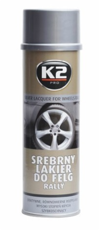 SILVER LACQUER FOR WHEELS RALLY 500 ml - stříbrný lak na kola, ochrana proti korozi