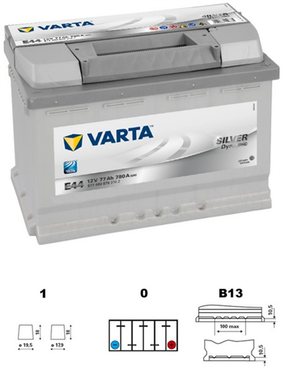 Baterie VARTA SILVER dynamic 77Ah