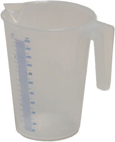 Priehľadná polypropylénová odmerka 0,5 l