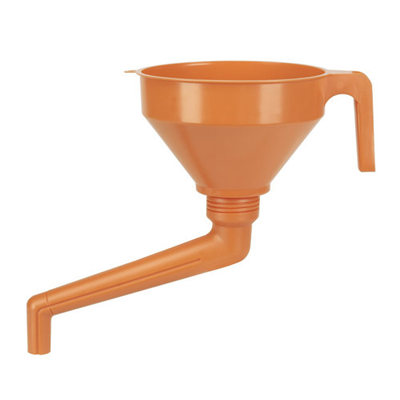 Trychtýř plastový 160 mm zahlý se sítkem