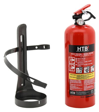 2 kg práškový hasiaci prístroj ABC s manometrom