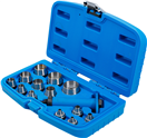 BGS technic 0566 Děrovače 5,0 - 35,0 mm, sada 14 dílů, v PVC kazetě - BGS 0566