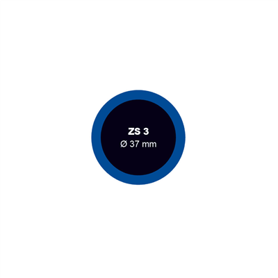 Záplata ZS 3 na opravu duší s priemerom 37 mm - balenie 100 kusov - Ferdus 1.04