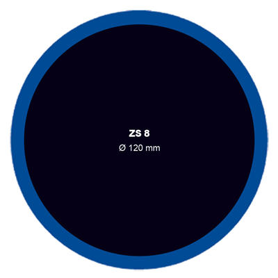 Záplata ZS 8 na opravu vnútorných duší s priemerom 120 mm - balenie po 10 ks - Ferdus 1.16