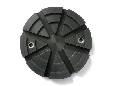 Gumová podložka pod zdviháky 122 x 18 mm, guľatá, s otvormi - Ferdus 10.155