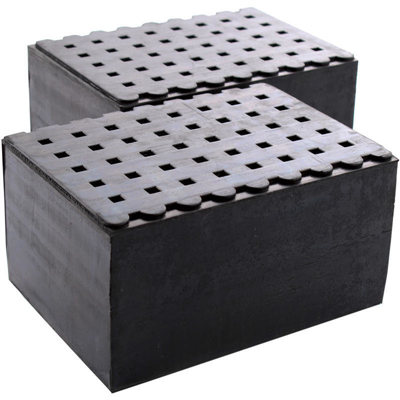 Gumová podložka pre automobilové zdviháky 160 x 115 x 80 mm, štvorcová - Ferdus 10.324