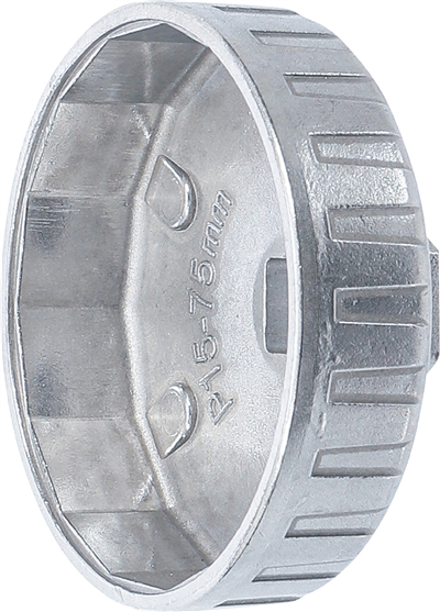 Hlavice na povolování olejových filtrů 75mm 15-hran - BGS 1045