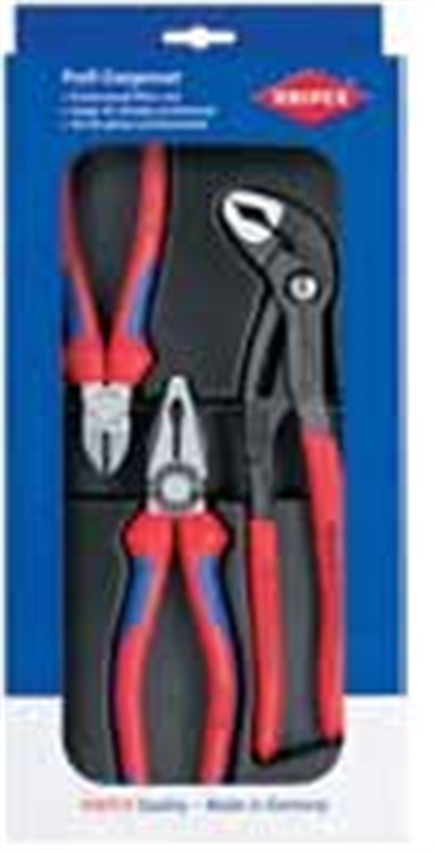 Sada klieští 3ks, Siko, štiepacie kliešte, kombinované Knipex 00 20 09 v01