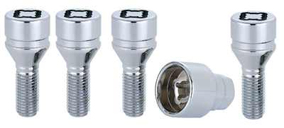 Sada šroubů pro disky M14x1,5 kužel 60 stupňů, délka závitu 27 mm, klíč 17 / 19